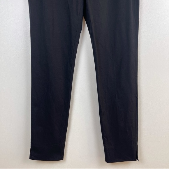 𝅺Theory Black Career Office Pants Women’s Size 4 Side Zip Classic Neutral - Picture 4 of 8